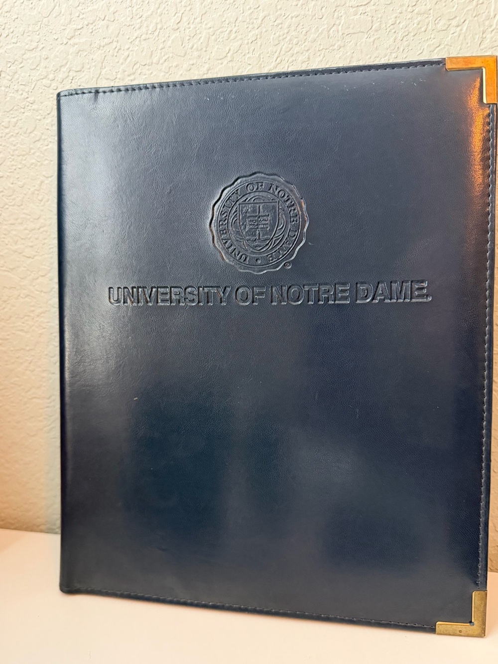 Notre Dame Portfolio Pad Pen Holder